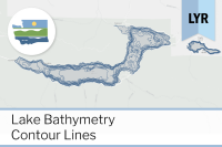 Elevation Contours and Lake Bathymetry